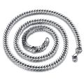 Factory Direct Sales Wholesale European and American Stainless Steel Bracelet Trendy Jewelry Pairs 4 Lobster Buckle Necklace 304 1:1 Chain Hip Hop. 