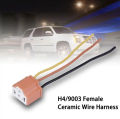 H4 Car Headlight Bulb Socket Adapter Wiring Harness. 