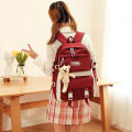 IELGY small fresh contrast color schoolgirl backpack. 
