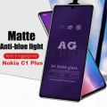 Matte Anti Blue Ray Tempered Glass For Nokia C1 Plus. 