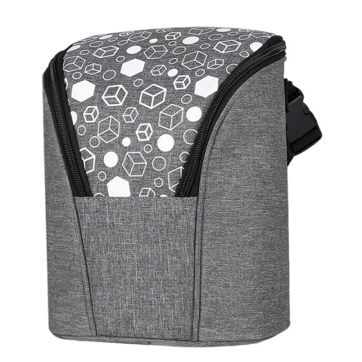 Insulated Bottle Bag Large Capacity Portable Breast Milk Cooler Bag Reusable Baby Bottle Tote Bag For Up To 2 Large 9 Oz Bottles