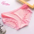 Muses Mall Fine Smooth Lace Panties Comfortable Lace Seamless Women's Briefs Moisture-wicking Butt-lifted Panties for Women Lace Underwear. 