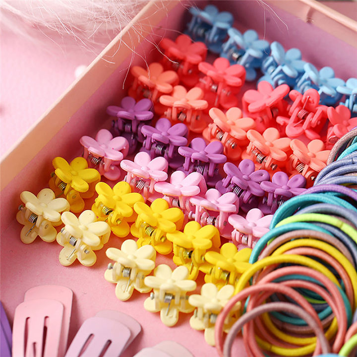 780pcs%20Hair%20Accessories%20Set%20For%20Girls%20Hair%20Clip%20Set%20Elastic%20Rubber%20Bands%20Flower%20Hair%20Clip%20Metal%20Snap%20Hair%20Clips%20For%20Girls%20Gift%20-%20Image%202