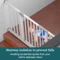 Baby safety Gates Baby Fence for Stairs Child Lock Swing Open Portable Extendable Automatic Infant Fence Door Stair Baby Safety Gate| 75-82cm length|BC. 