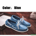 Men Genuine Leather Docksides Classic Homme Femme Boat Shoes,Plus Size Navy Blue Brown Black Flats Loafers Women 2023A053. 