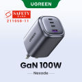 UGREEN UK Plug GaN 100W 65W PD Charger Fast charging for Macbook iPad Pro/Air/Mini, iPhone 12/12 Pro/12 Pro Max/12 mini, iPhone 11/11 Pro/11 Pro Max, iPhone XS/XS Max, iPhone 8, Huawei, Samsung, Xiaomi. 