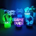 3D Night Lamp Gaming Room Desk Setup Lighting Decor on the table Game Console Icon Logo Sensor Light for Kids Bedside Gift Hot. 