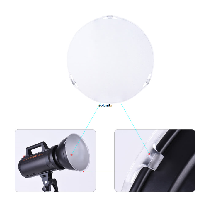 Photo%20Studio%20Portable%2018.5cm%20Frosted-Surface%20Diffuser%20Plate%20for%20Bowens%20Mount%207%7C%20Standard%20Reflector%20Lamp%20Shade%20-%20Image%206