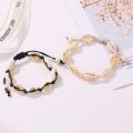 Qingwen Ethnic Style Personality Knitting Accessories Creative Hawaiian Casual Bracelet Fashion Natural Shell Anklet. 