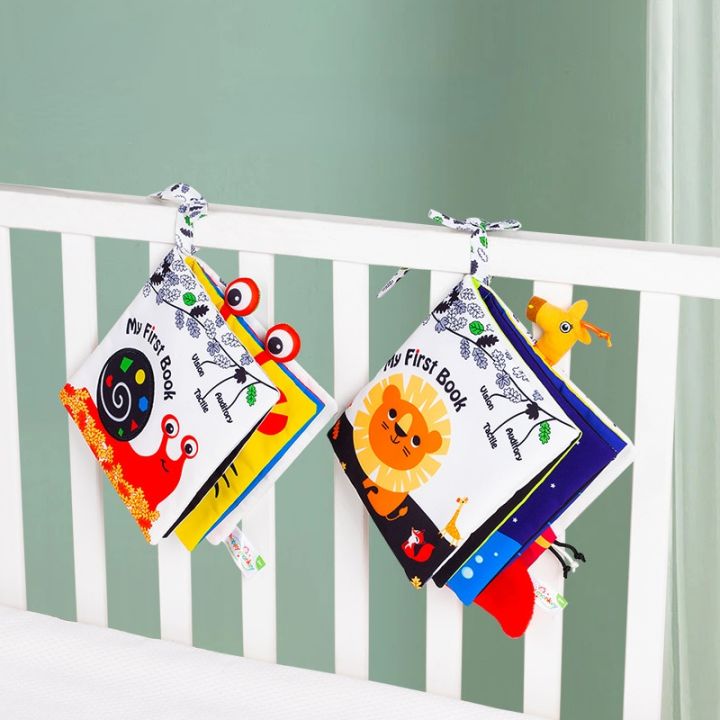 Baby%20Books%203D%20Animal%20Touch%20Feel%20High%20Contrast%20Cloth%20Book%20Sensory%20Early%20Learning%20Stroller%20Toys%20for%20Infant%20Toddler%20Toy%200-12%20Months%20-%20Image%202