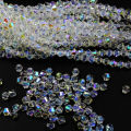 Exquisite Clear Crystal Beads -3mm 4mm 5mm 6mm 8mm -Glass Crystal Bicone Bead -for Making Jewelry Necklace & Bracelet. 