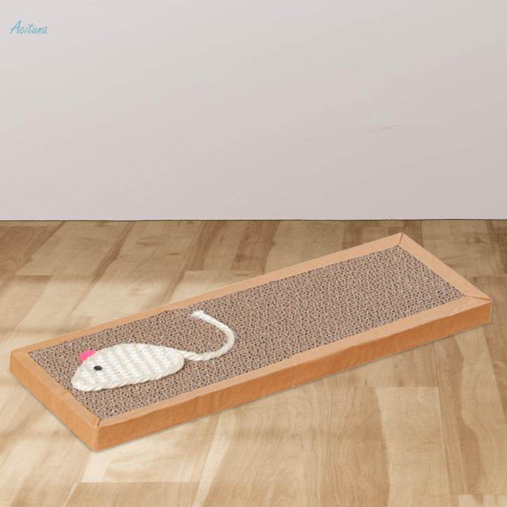 Cat Scratchers Cardboard Scratching Lounge Bed Grinding Claw Scratch Pad Toy 37cmx12cmx2cm