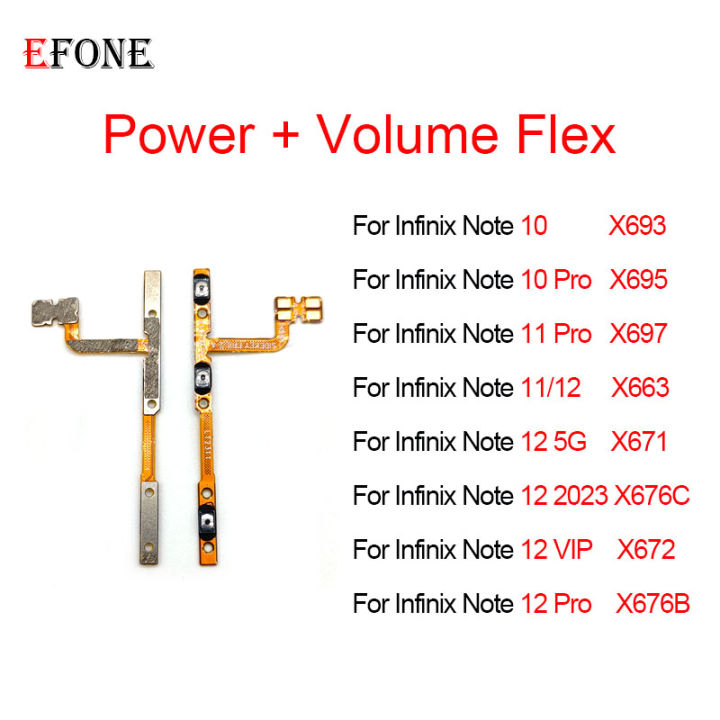 Volume on/off key 3 X67697 X66X693 XP Pro 023 VI0 11 1Note 1finix for In2 5G 2695 X6 X672 Power on and off button flexible cable