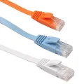 0.5M/1M/2M/3M/5M/8M/10M/15M RJ45 CAT6 Ethernet Network LAN Cable Flat UTP Patch Router Interesting Ultra Slim and Flat Profile. 