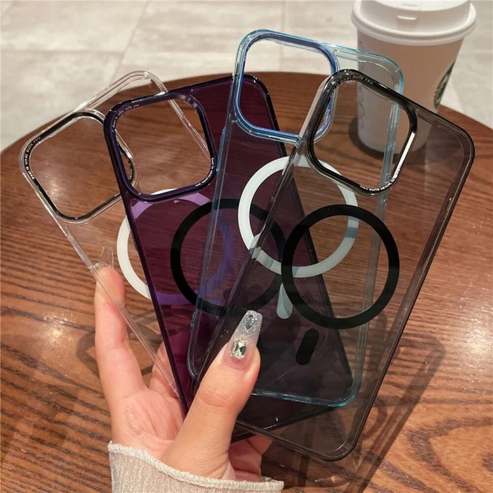 HOCE%20Clear%20HD%20Glass%20Magnetic%20Phone%20Cases%20For%20iPhone%2013%2014%2015%20Pro%20Max%2014%2015%20Plus%20MagSafe%20Case%20PC%20Hard%20Transparent%20Back%20Cover%20-%20Image%2010