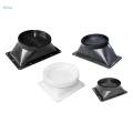 2x Air Duct Connector Flange Panel Dryer Vent Adapter for Kitchen Ventilation 210mmx185mmx73mm White. 