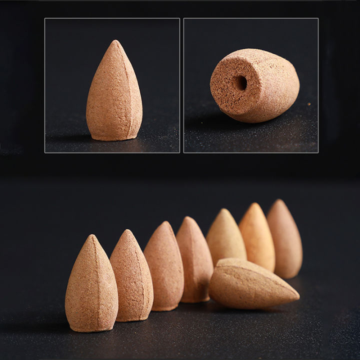 Backflow Incense Cones Pack Mixed Flavor Natural Sandalwood Aloes and ...
