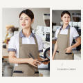 7 Colors Hanging Neck Apron Difficult To Pilling Canvas Catering Apron Hot Pot Apron for Hot Pot Milk Tea Coffee Shop Cake Shop. 