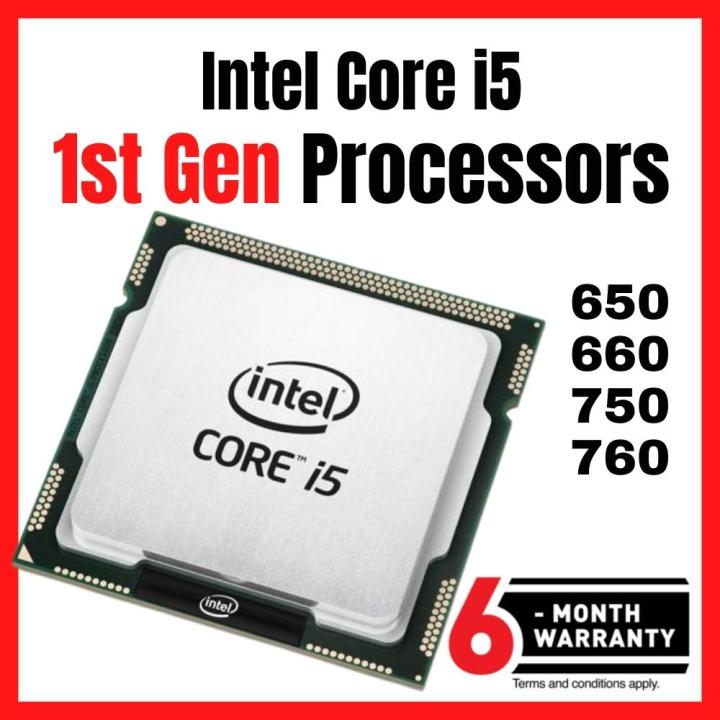 Intel Core i5 1st Gen Processors 650, 660, 750, 760