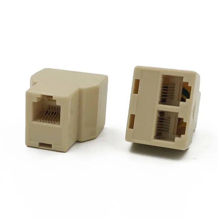 5PCS%20RJ12%206P6C%20Coupler%202%20Way%20RJ11%20Telephone%20Cable%20Splitter%20Adapter%20Suitable%20For%20Telephone%20-%20Image%204