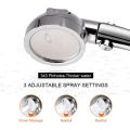 Handheld Shower High Pressure Chrome 3 Spary Setting with ON/OFF Pause Switch Water Saving Adjustable Luxury Spa Detachab. 