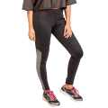 Tofo Activewear Leggings In Black With Grey Paneling Details. 