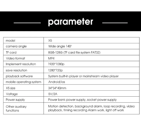 X5%20Mini%20Camera%20HD1080P%20Compact%20Wireless%20WIFI%20Camera%20with%20Cyclic%20Recording%20Function%20Suitable%20for%20Outdoor%20Camping%20at%20Home%20-%20Image%209