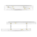 Marine Parallel Ruler Clear Scales, Mapping Points to Pull Parallel Ruler 450MM, Nautical Charts Parallel Ruler for Boat. 
