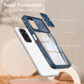 PlusCase for Xiaomi Redmi Note 11 Pro 4G / 5G Phone Case Slide Camera Lens Protection Clear Acrylic Shockproof Back Cover. 