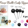 Faux balls 8pcs. 