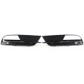 A Pair Front Bumper Fog Light Lamp Grille Grill Replacement For AUDI A5 12-16. 
