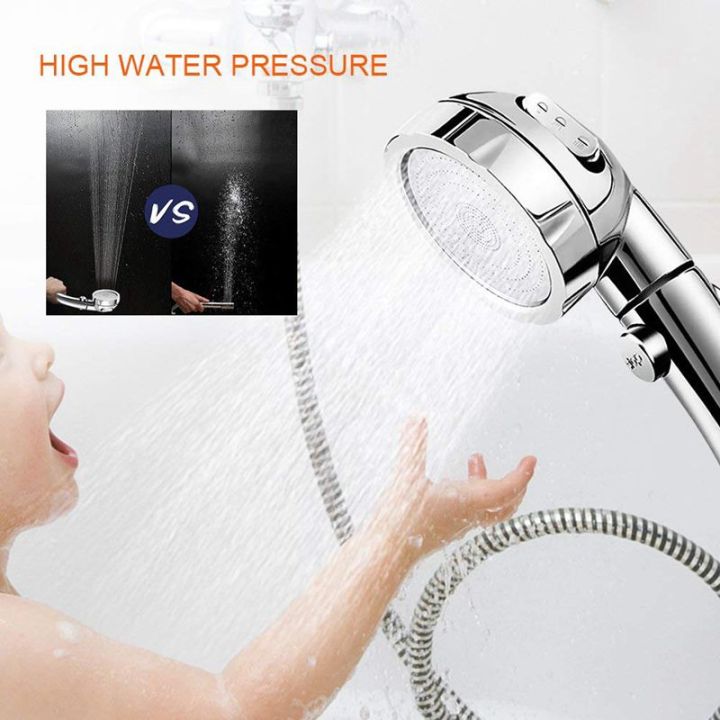 Handheld%20Shower%20High%20Pressure%20Chrome%203%20Spary%20Setting%20with%20ON/OFF%20Pause%20Switch%20Water%20Saving%20Adjustable%20Luxury%20Spa%20Detachab%20-%20Image%205
