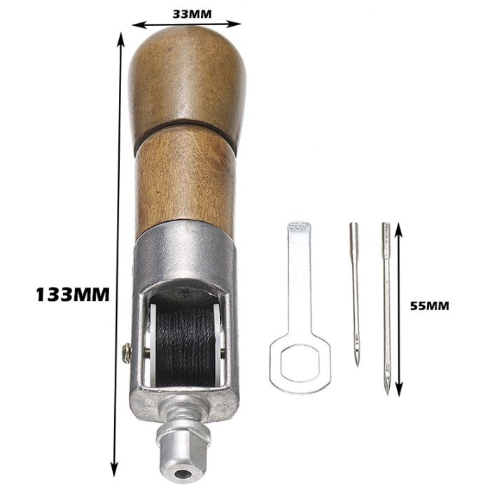 Set Leather Craft Automatic Stitching Sewing Awl Tool + + Wrench Hand-stitching Tool Kit