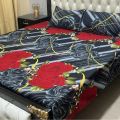 queen size Bed sheet with pillowcase 2 (75×88 inches bedsheets). 
