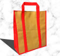 3 PCS 100% Non-Woven Reusable Grocery Shopping Bag Random Colour Eco-Friendly Foldable Sewing Cloth Tote Bags. 