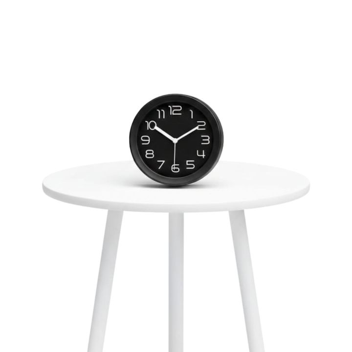 Quartz Table Alarm Clock (Black)