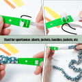 Fabric Tube Turning and Threading Tool Set Drawstring Threader Tool Set Sewing Loop Kit Includes Drawstring Threader As Shown Plastic+Metal. 