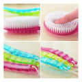 1/3Pcs Plastic Massager Bathing brush PET Body Scrubber PS Long Handled Bath Shower Back Brush Skin Cleaning Tool Long Handle for Exfoliating Back, Body, and Feet, Bath and Shower Scrubb. 