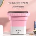 LSW 6.5L Portable Small Foldable Washing Machine with Spin Dryer For Socks Underwear Panties Washer Household Mini Washing Machine. 