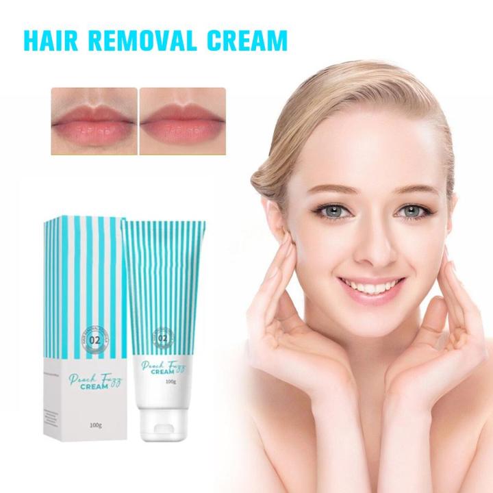 100g Facial Hair Removal Cream Moisturizing Depilatory Cream For Women Delicate Face Areas Upper Lip Chin And Face Hair Rem D8W2
