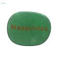 Small Engraved Stones, Polished Flat Oval Palm Stones Tumble Stones for Gifts Dorm Desk Night. 