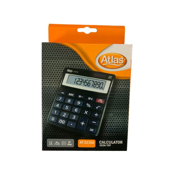 Atlas 12 Digits Desk-Top Calculator AT - 2459