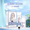High quality STYLEFIT dye set, color protection cover, white hair, hazelnut fruit, gray brown, aromatic ammonia free hair dye, plant-based. 
