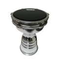 Darbuka with Bag and 2 Egg Shakers/ Chal - 1 Year Warranty — 8'' 9'' Aluminium Darbuka Tunable All-Weather Synthetic Head, Darbak Fine Tuned Darbag Doumbek Congo Bongo Kongo Drum Percussion instrument. 