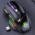 iMICE GW-X7 7-button Silent Rechargeable Gaming Mouse with Colorful RGB Lights. 