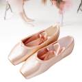 Professional Satin Ballet Pointe Shoes & Ribbon Dance Toe Shoe US3-9 34. 