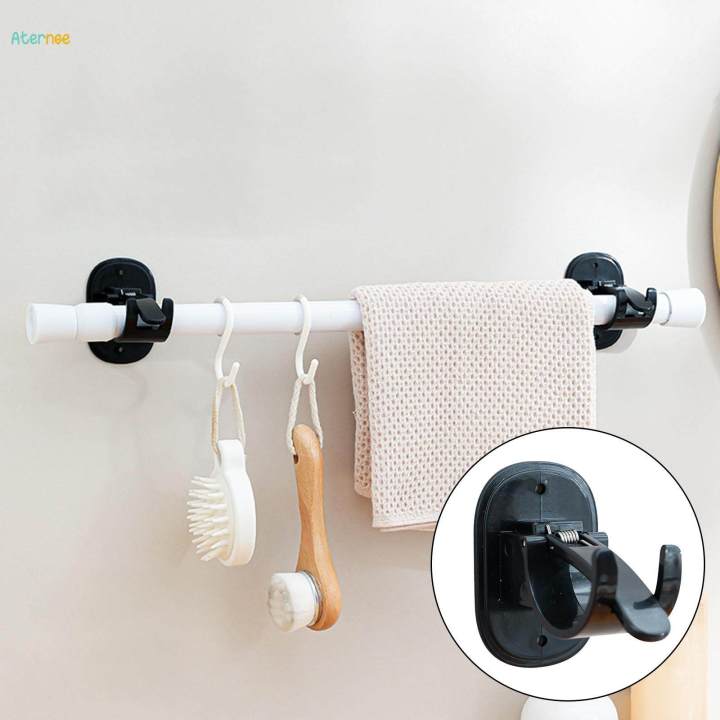 Curtain Rod Holder Hooks Curtain Hangers No Drill, Universal ,Premium , Curtain Rod Brackets