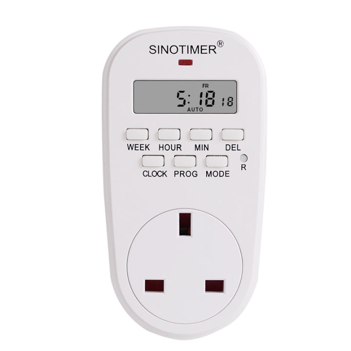Pluggable Clock 【InnovateWorld】UK Plug Outlet Electric 7 Day Weekly Programmable ...