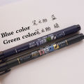 【The Quiet Page】Tombow Fudenosuke Brush Pen Soft And Hard Tip Art Marker Black Ink For Calligraphy Art Drawings Sketch Lettering Pens For School. 