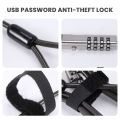 Security USB Password Anti-Theft Lock, for Laptop, Tablet, Projector. 